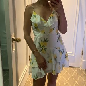 Summer lemon dress